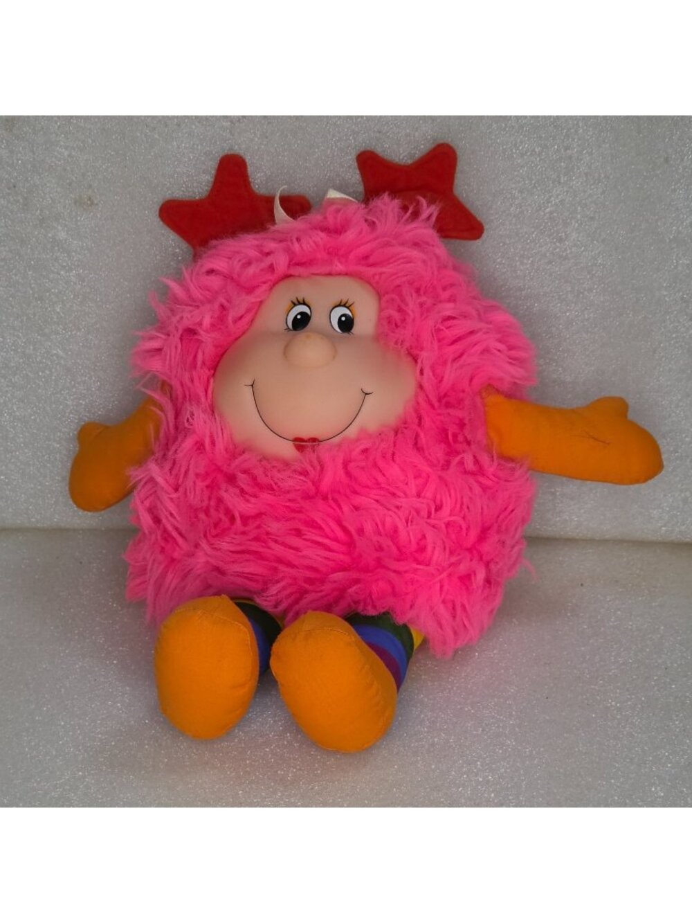 Vintage 1983 Rainbow Brite 12” Sprite Pink Dee Lite Plush Stuffed Mattel
